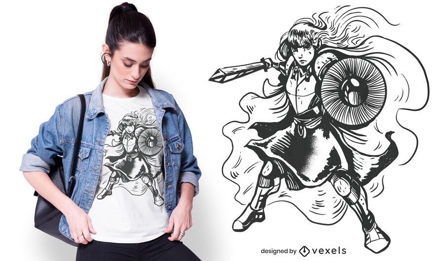 Diseño de camiseta de caballero femenino Diseño de camiseta de caballero femenino