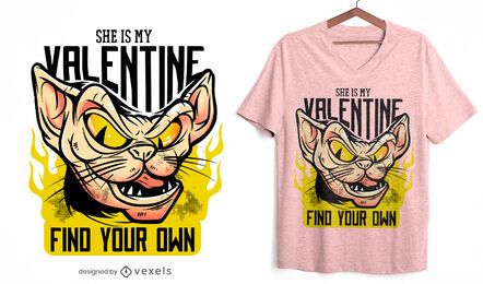 Ela é o design da minha camiseta para namorados