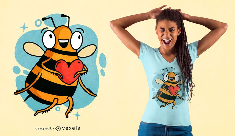 Bienenherz-T-Shirt Design Bienenherz-T-Shirt Design