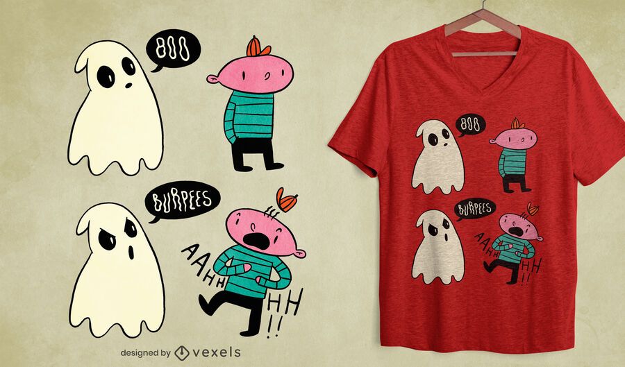 Boo burpees t-shirt design Boo burpees t-shirt design