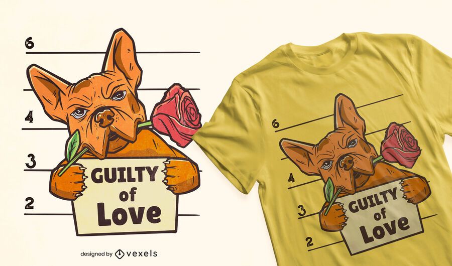 Guilty of love t-shirt design Guilty of love t-shirt design