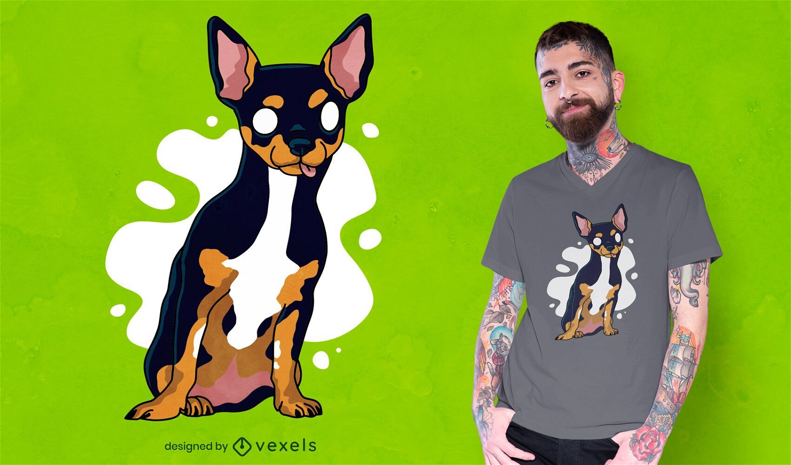 Design de camiseta para cachorro chihuahua