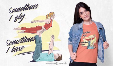 A veces vuelo diseño de camiseta A veces vuelo diseño de camiseta