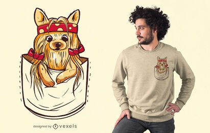 Design de t-shirt Pocket yorkshire