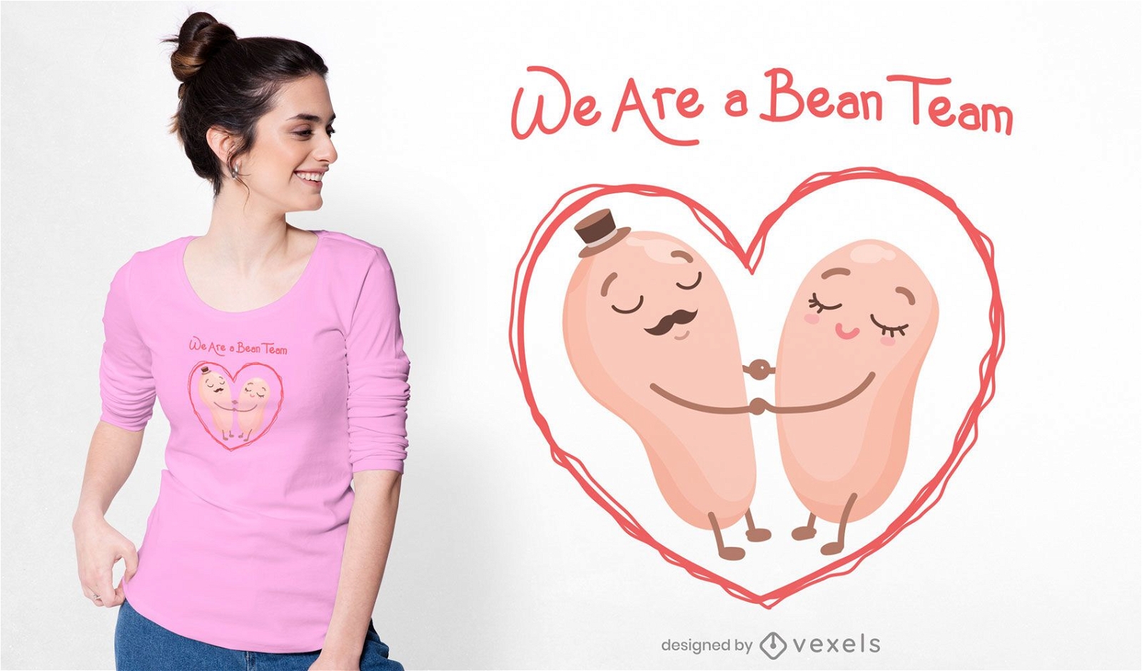 A bean team t-shirt design