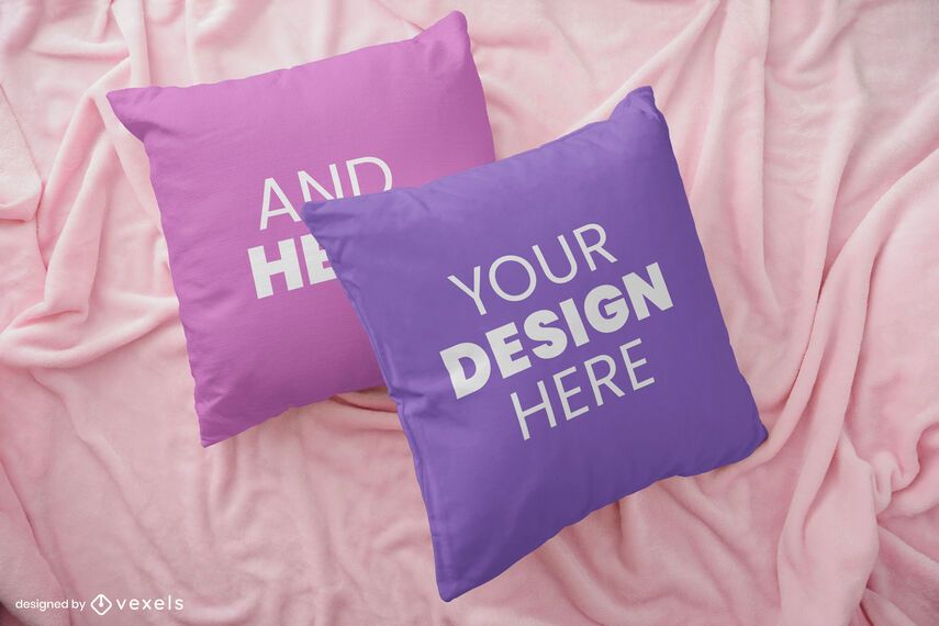 Throw pillow mockup set Throw pillow mockup set