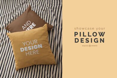 Throw pillows mockup design Throw pillows mockup design