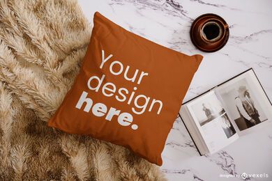 Pillow book mockup composition Pillow book mockup composition