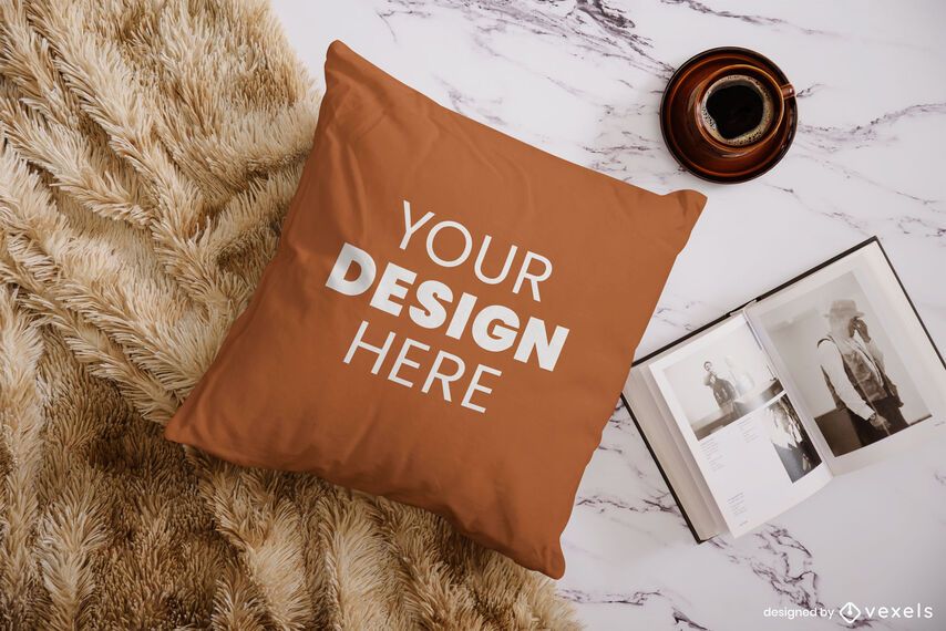 Pillow book mockup composition Pillow book mockup composition