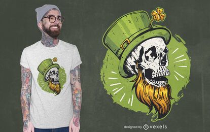St patrick's skull t-shirt design St patrick's skull t-shirt design