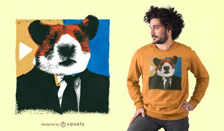 Hamster head t-shirt design