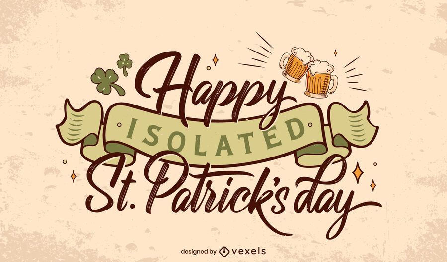 St Patricks isolated lettering St Patricks isolated lettering