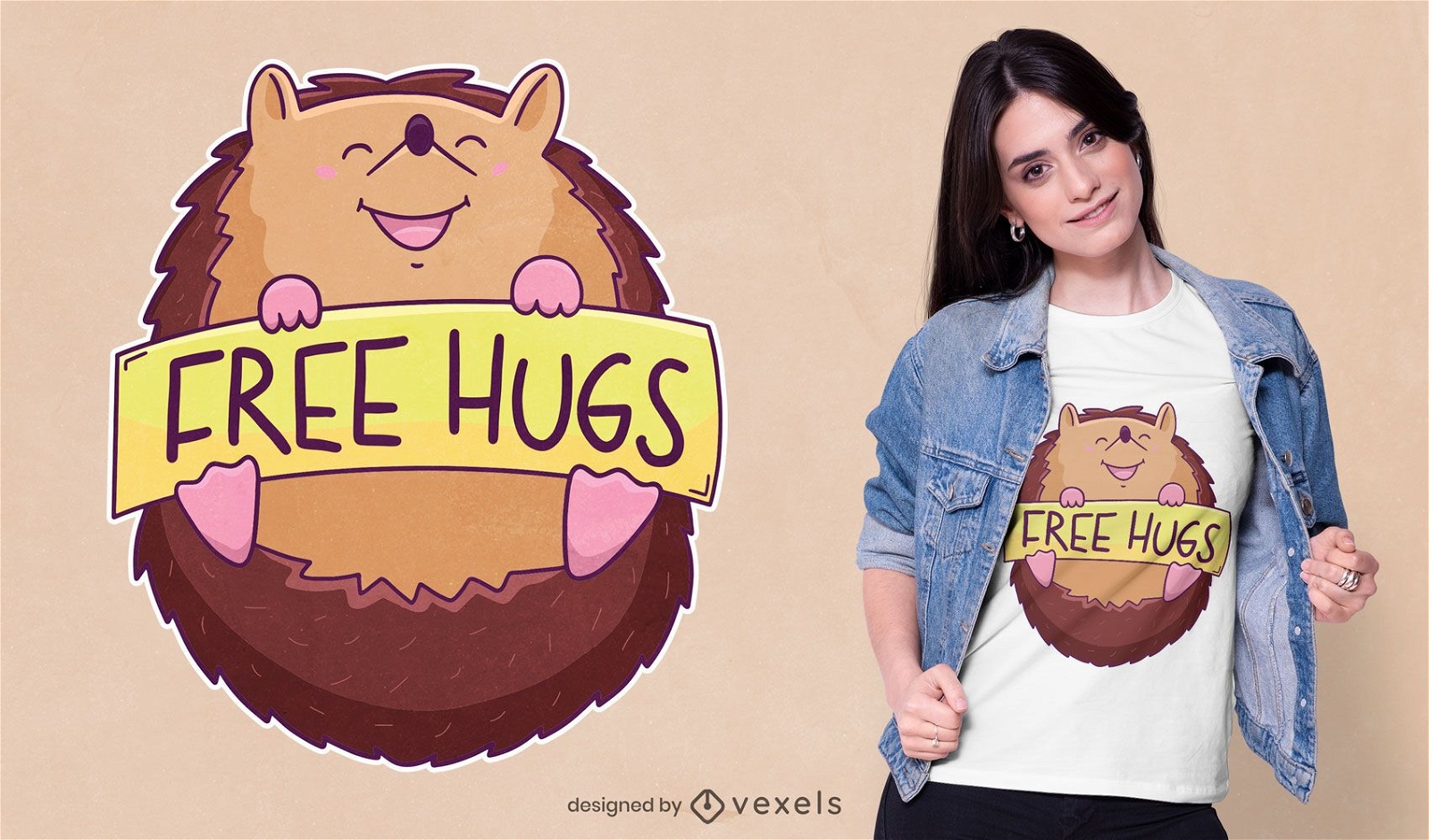 Free hugs t-shirt design