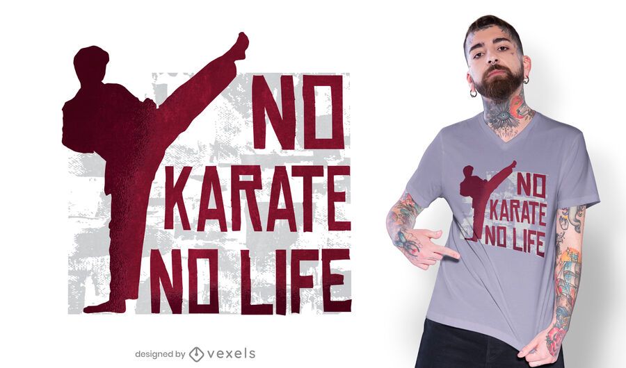 Karate quote t-shirt design Karate quote t-shirt design