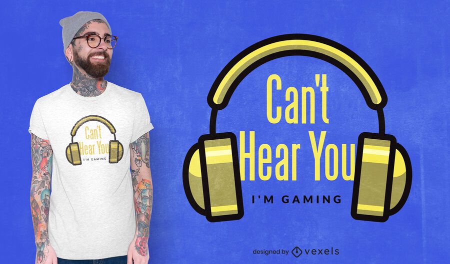 Can't hear you t-shirt design Can't hear you t-shirt design