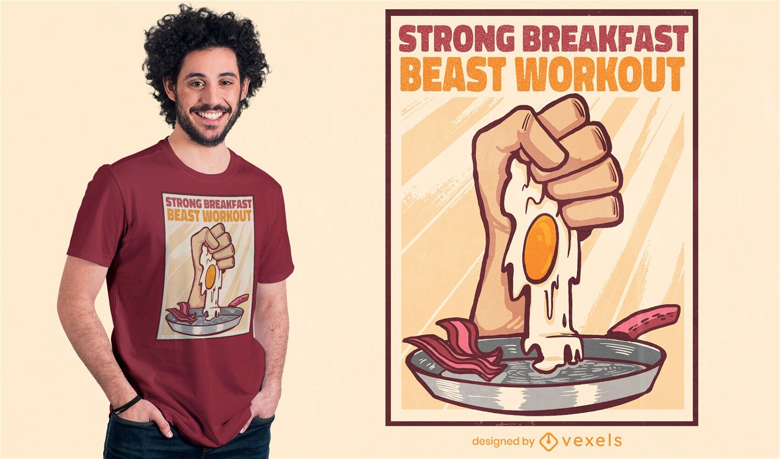Beast workout t-shirt design