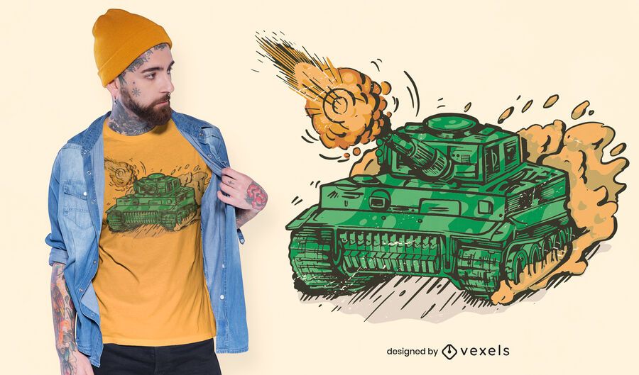 Diseño de camiseta de tanque de tiro. Diseño de camiseta de tanque de tiro.