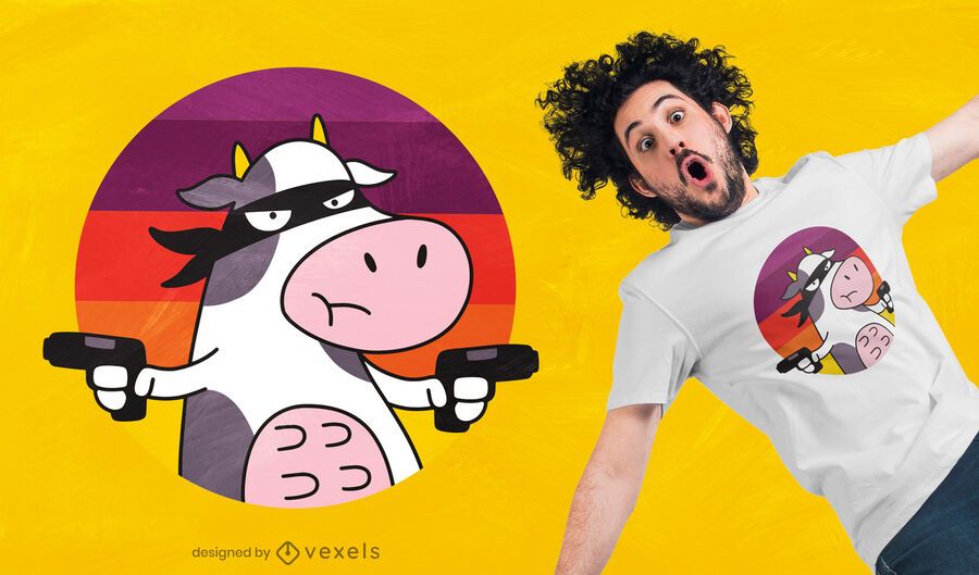 Cow thief t-shirt design Cow thief t-shirt design