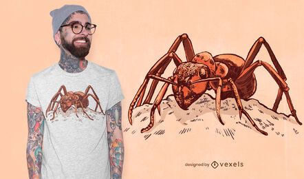 Detailed ant t-shirt design Detailed ant t-shirt design