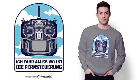 Dron control t-shirt design