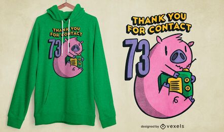 Pig radio t-shirt design Pig radio t-shirt design