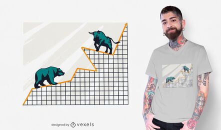 Stock market chart t-shirt design Stock market chart t-shirt design