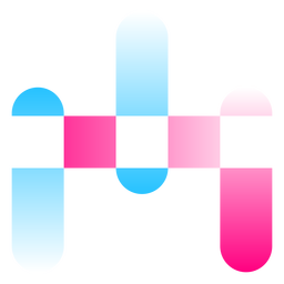 Abstract graadient shapes logo PNG Design