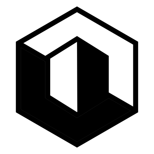 Abstraktes Sechseck-Logo PNG-Design