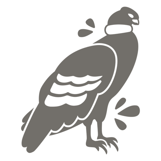 Andean condor monochrome PNG Design