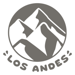 Andes chile monochrome PNG Design