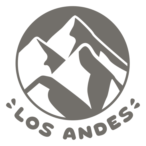Andes chile monochrome PNG Design