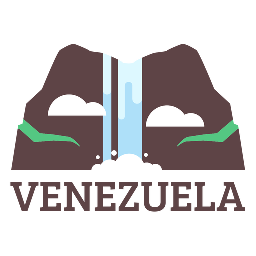 Angel fällt Venezuela flach PNG-Design