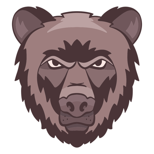 Angry bear logo PNG Design