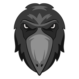 Angry crow logo PNG Design