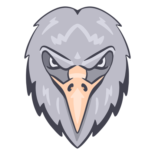 Angry eagle logo PNG Design