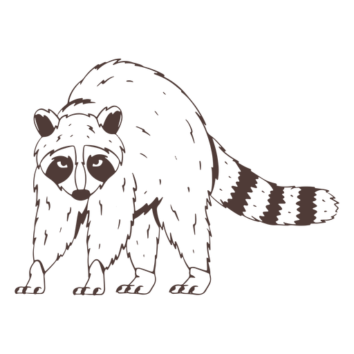 Download Angry Raccoon Hand Drawn Transparent Png Svg Vector File