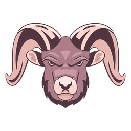 Angry ram logo PNG Design
