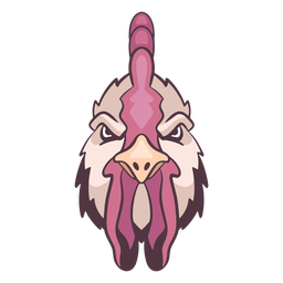 Logotipo do galo irritado Desenho PNG