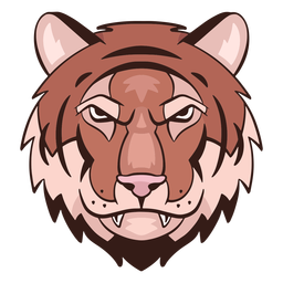 Angry tiger logo Transparent PNG