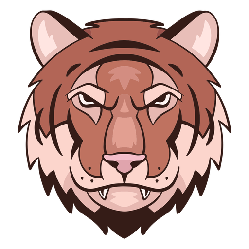 Logotipo do tigre irritado