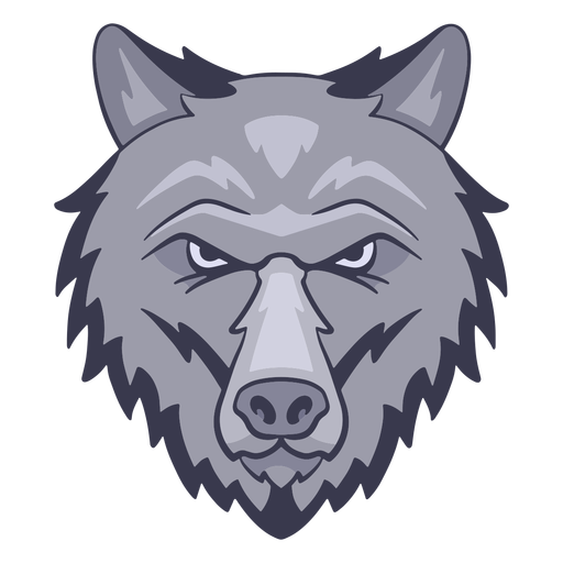 Logotipo do lobo irritado