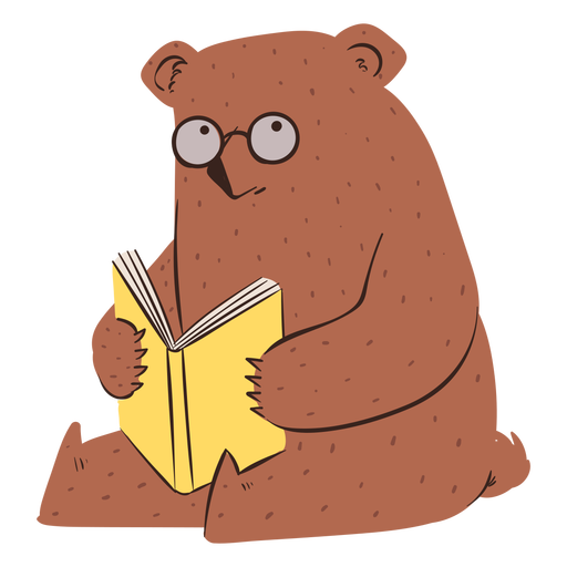 Personagem da escola de urso