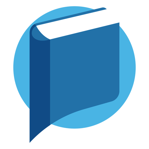 Buch Rede Blase Logo PNG-Design