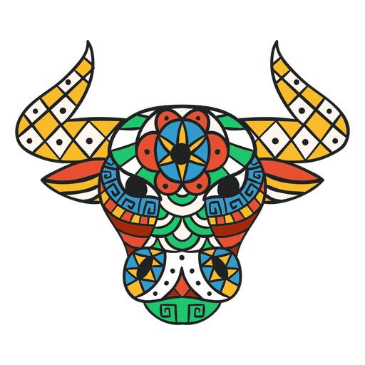 Download Bull Head Mandala Flat Transparent Png Svg Vector File