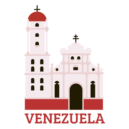 Caracas cathedral flat PNG Design