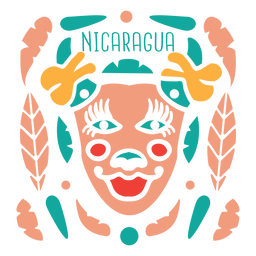 Carnival nicaragua mask PNG Design