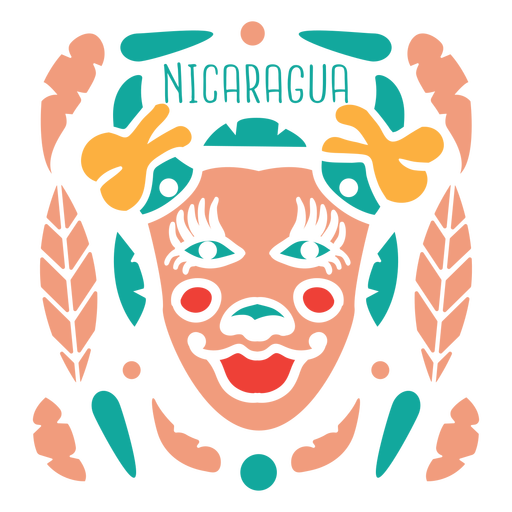 Carnival nicaragua mask PNG Design