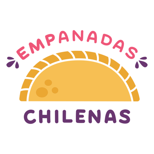 Chilean emapanadas flat PNG Design