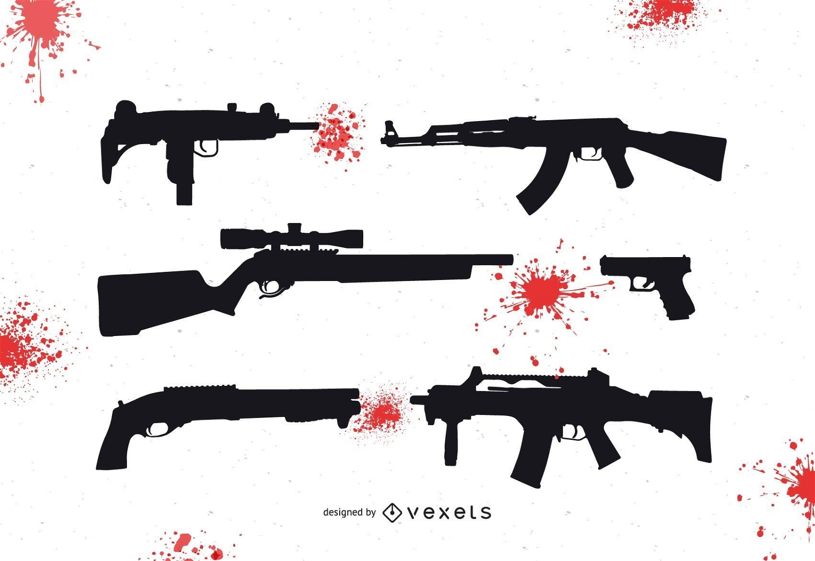 Bloody Guns Vektor