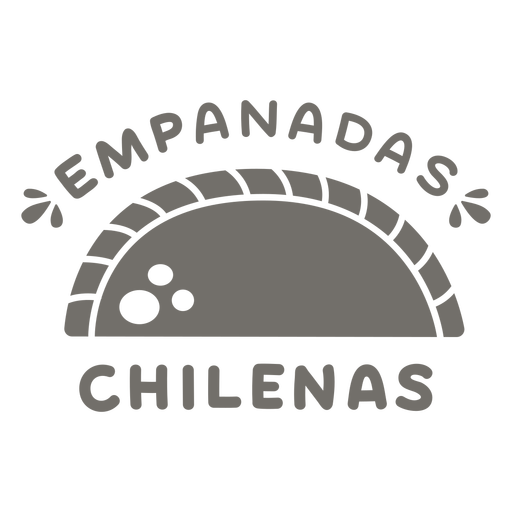 Emapanadas chilenas monocromas Diseño PNG